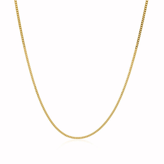 10K Yellow Gold Gourmette Chain Necklace (1.40 mm)