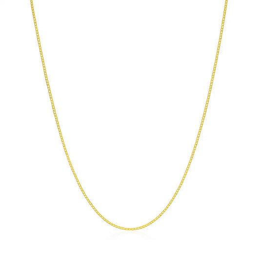 14k Yellow Gold Classic Box Chain (0.60 mm)