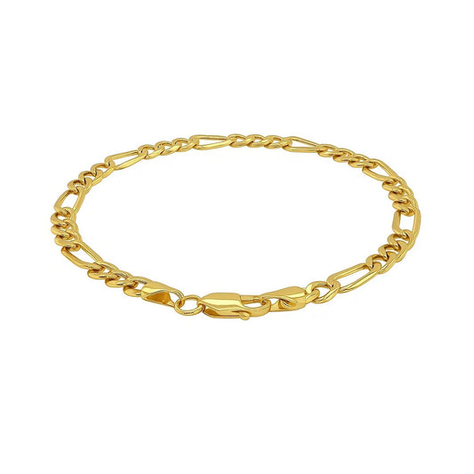 14k Yellow Gold Lite Figaro Bracelet (5.60 mm)