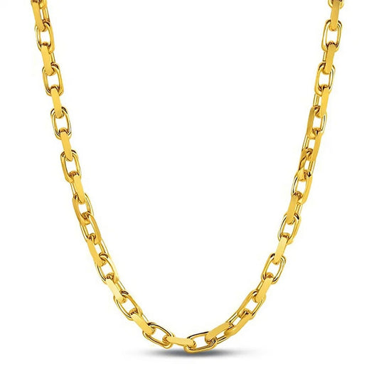 14K Yellow Gold French Cable Chain Necklace (6.10mm) – True Pure Gold