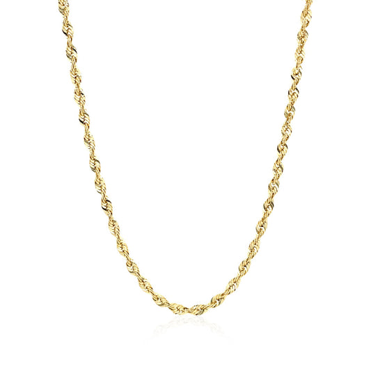 14K Yellow Gold Light Rope Chain (2.50mm)
