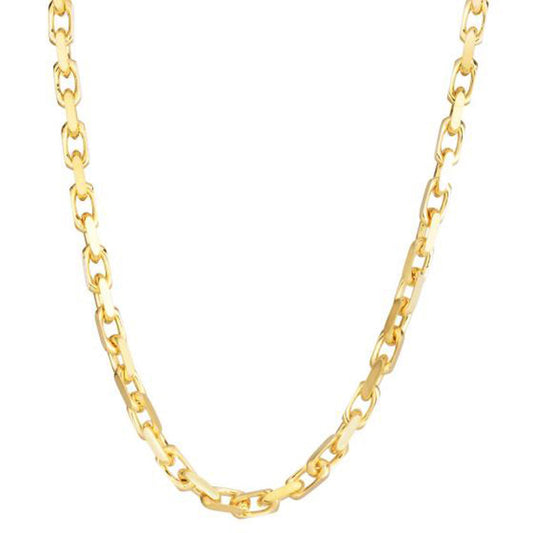 14K Yellow Gold French Cable Link Chain (4.80 mm)