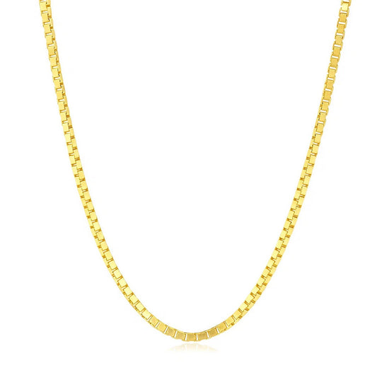 14K Yellow Gold Classic Box Chain (1.70mm)