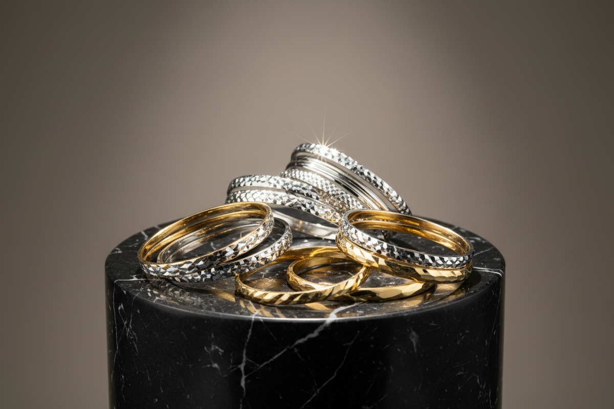 Fine 10k & 14k Gold Bangles