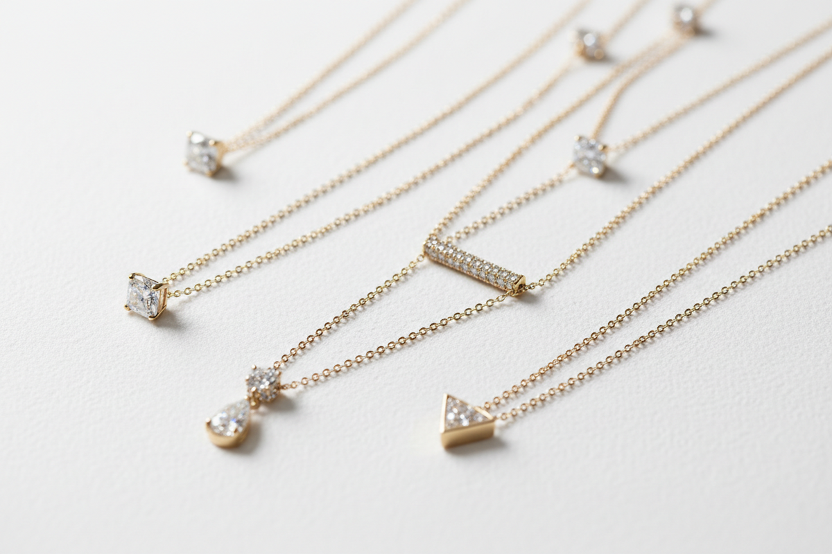 Fine 14k Gold Diamond Necklaces