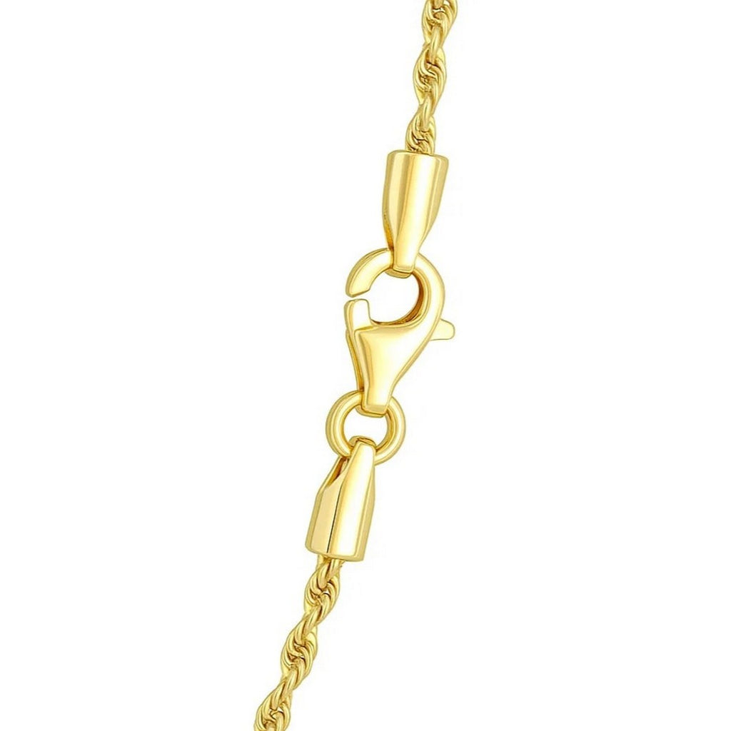 14K Yellow Gold Light Rope Chain Necklace (2.00mm)