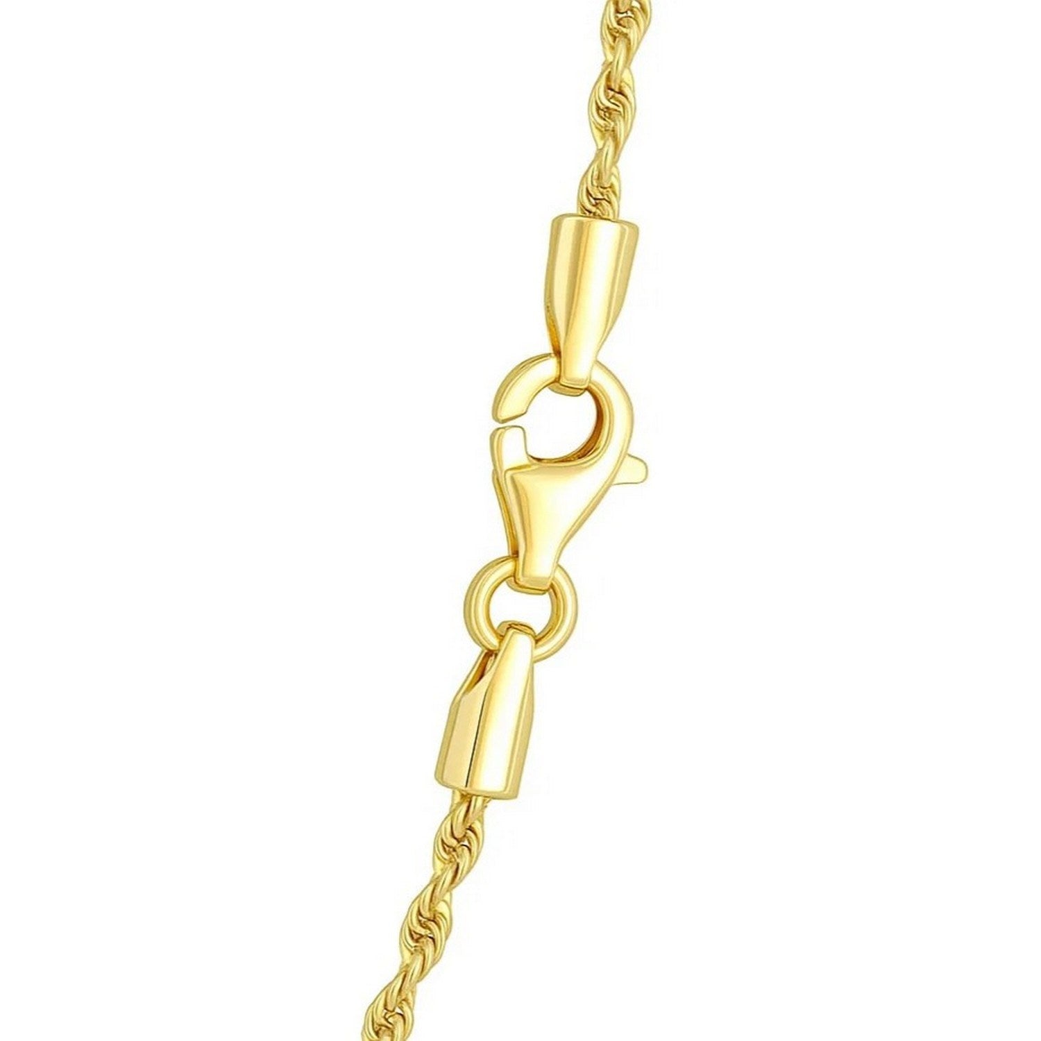 14K Yellow Gold Light Rope Chain Necklace (2.00mm)