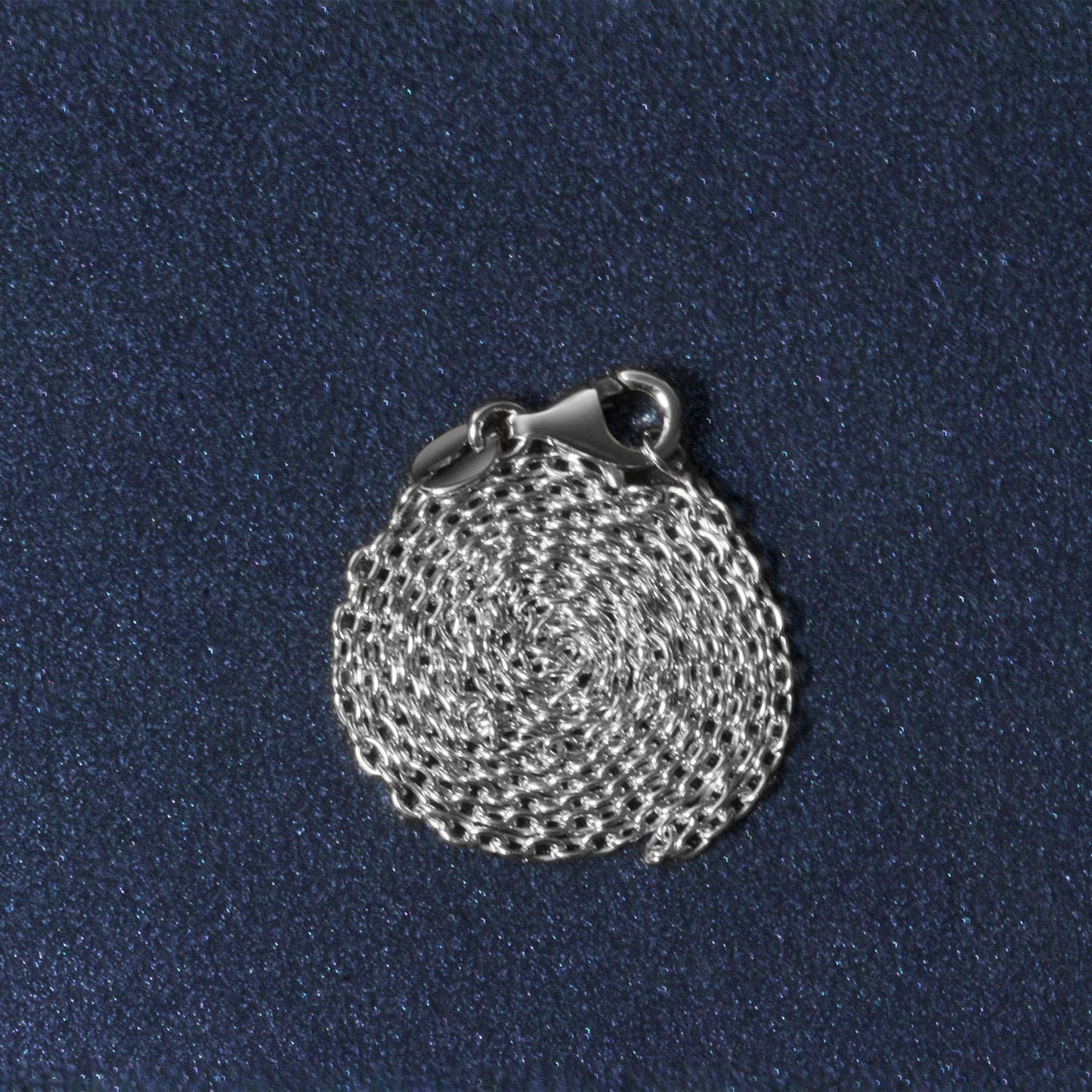 18K White Gold Round Cable Chain Necklace (1.50 mm)