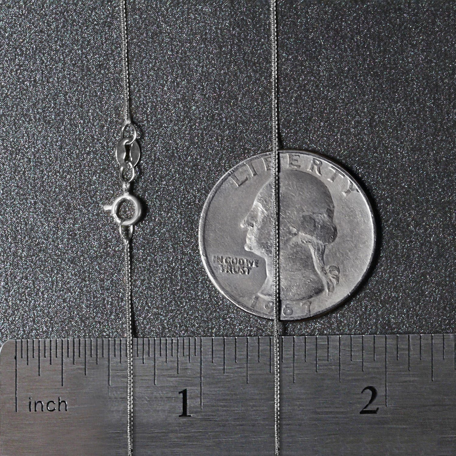 14K White Gold Classic Box Chain Necklace (0.60mm) – True Pure Gold