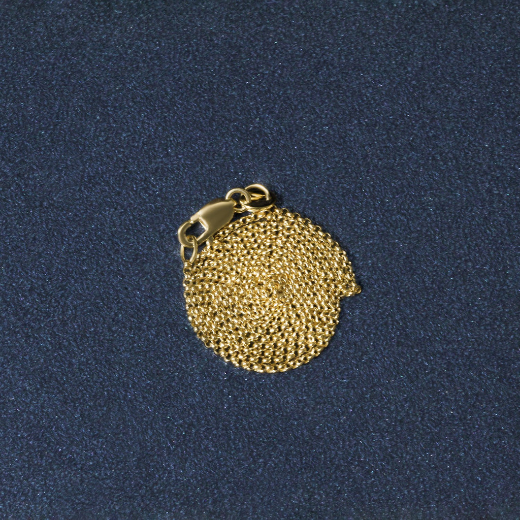14K Yellow Gold Diamond Cut Rolo Chain – 1.10mm, Solid Gold