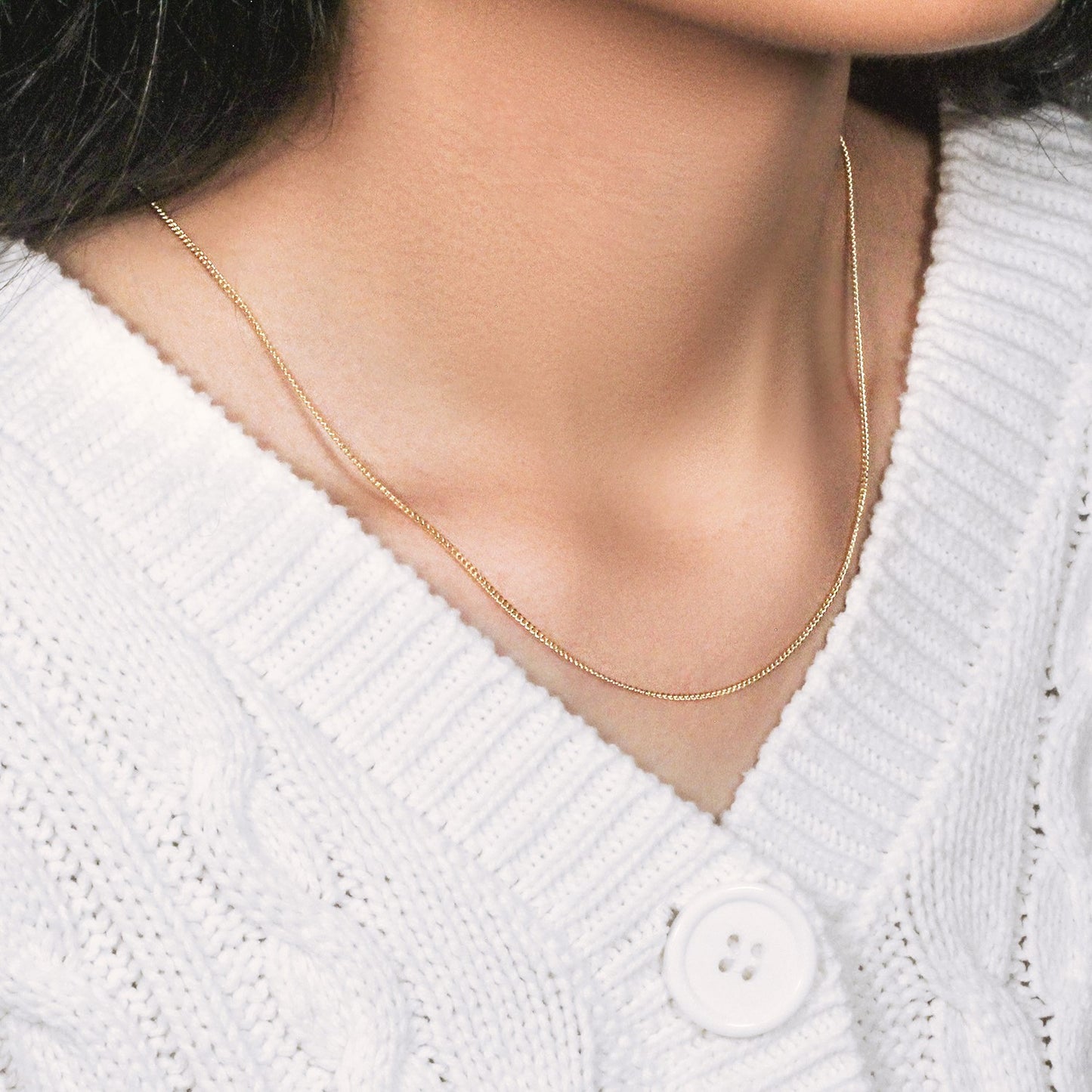 10K Yellow Gold Gourmette Chain Necklace (1.40 mm)
