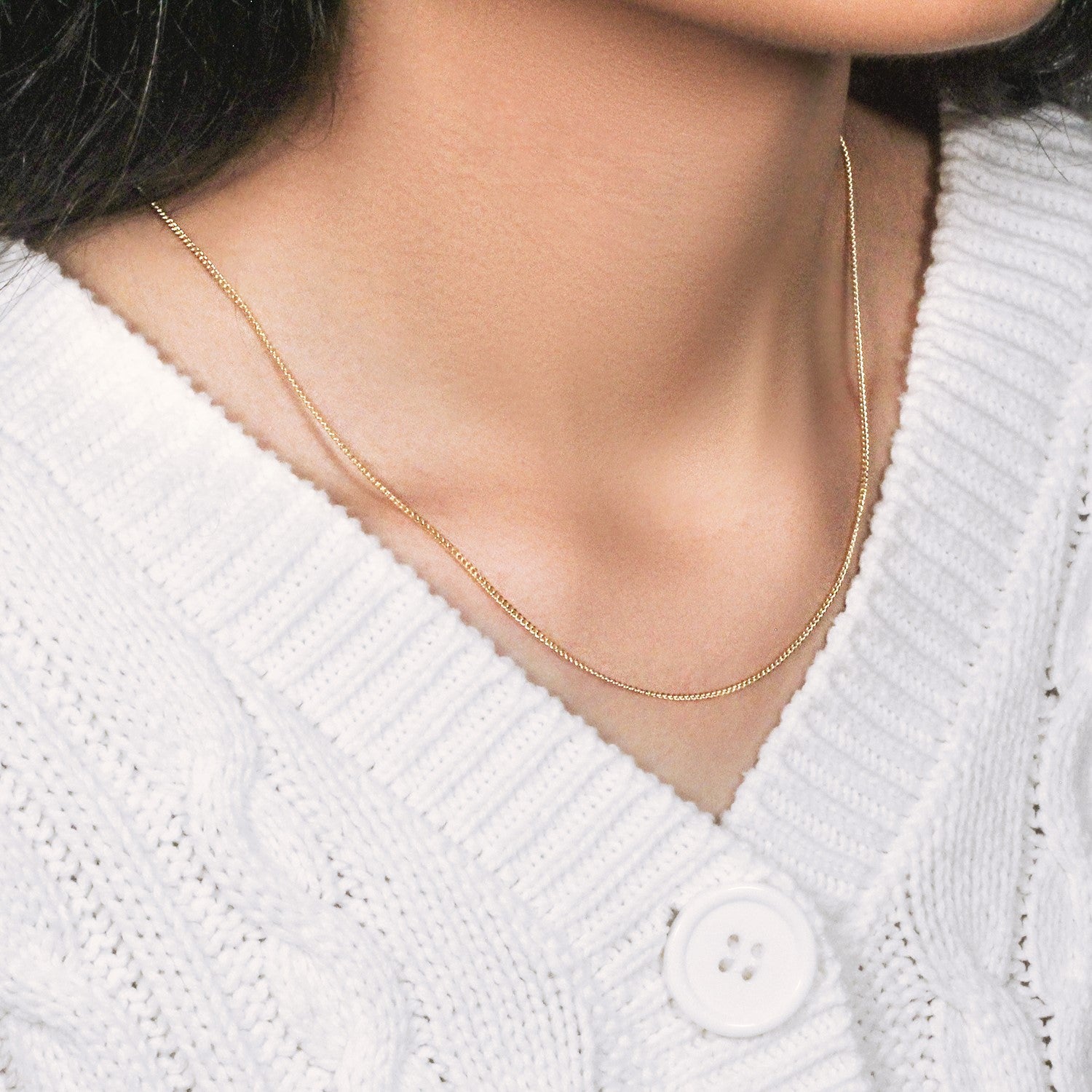 10K Yellow Gold Gourmette Chain Necklace (1.40 mm)