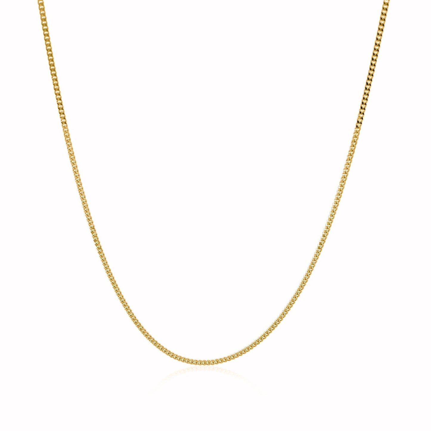 10K Yellow Gold Gourmette Chain Necklace (1.40 mm)