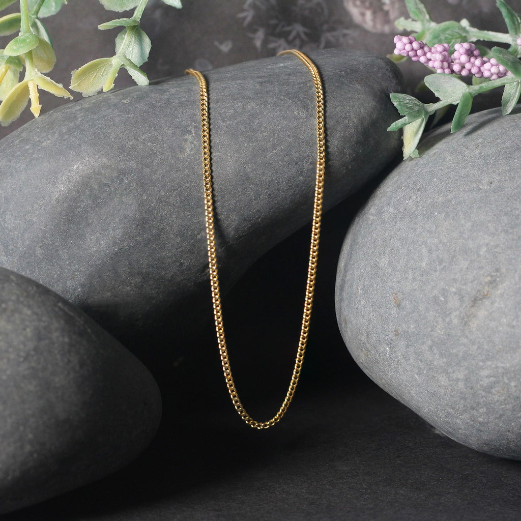 10K Yellow Gold Gourmette Chain Necklace (1.40 mm)