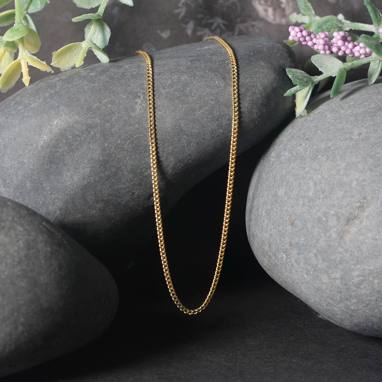 10K Yellow Gold Gourmette Chain Necklace (1.40 mm)