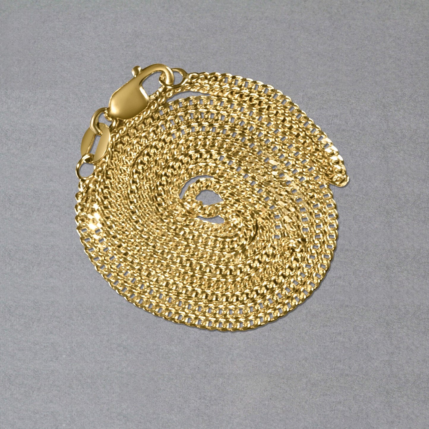 10K Yellow Gold Gourmette Chain Necklace (1.40 mm)