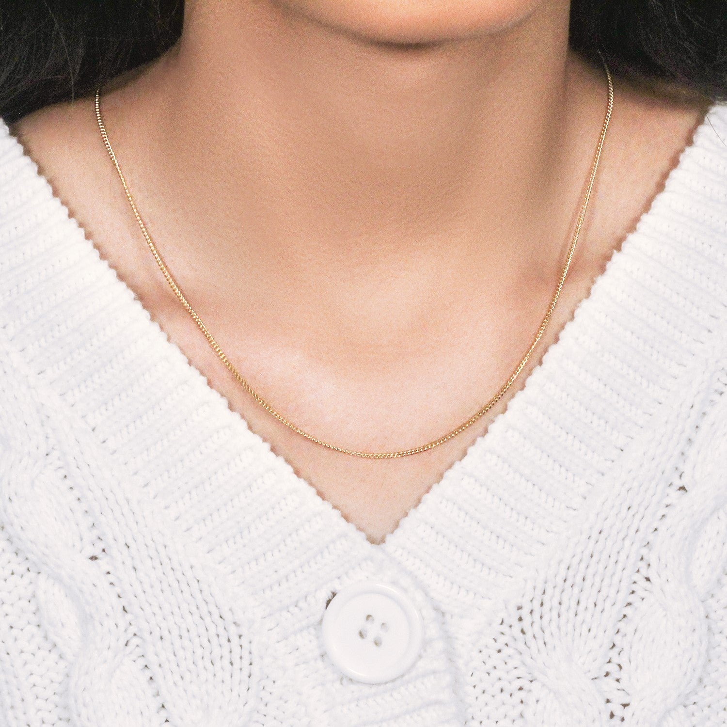 10K Yellow Gold Gourmette Chain Necklace (1.40 mm)