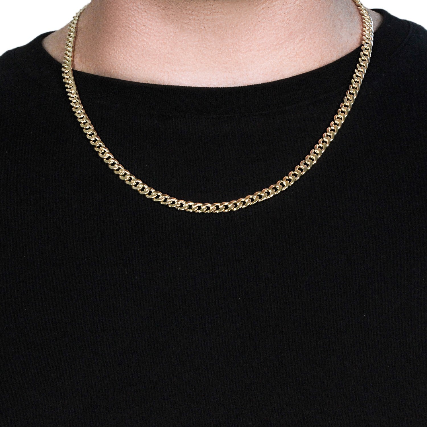 10K Yellow Gold Light Miami Cuban Chain Necklace (5.50mm) – True Pure Gold