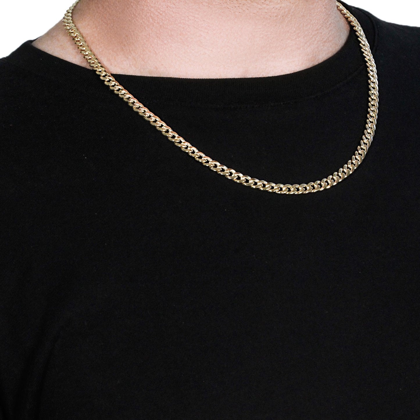 10K Yellow Gold Light Miami Cuban Chain Necklace (5.50mm) – True Pure Gold