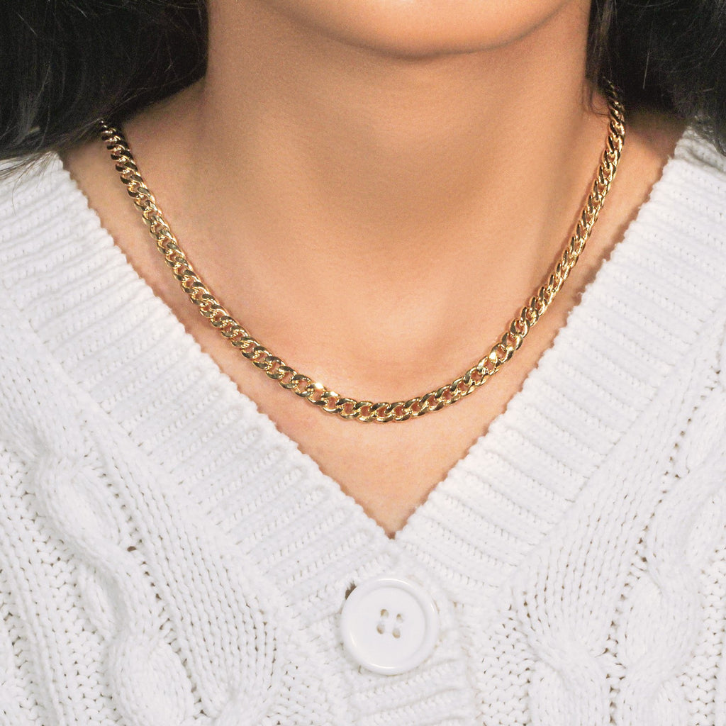 10K Yellow Gold Light Miami Cuban Chain Necklace (5.50mm) – True Pure Gold