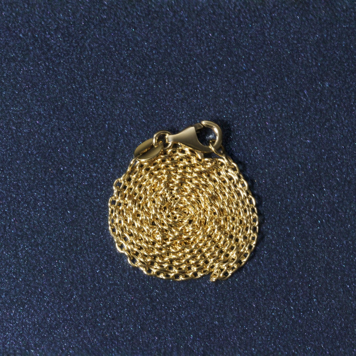 14K Yellow Gold Oval Cable Link Chain Necklace (1.50 mm)
