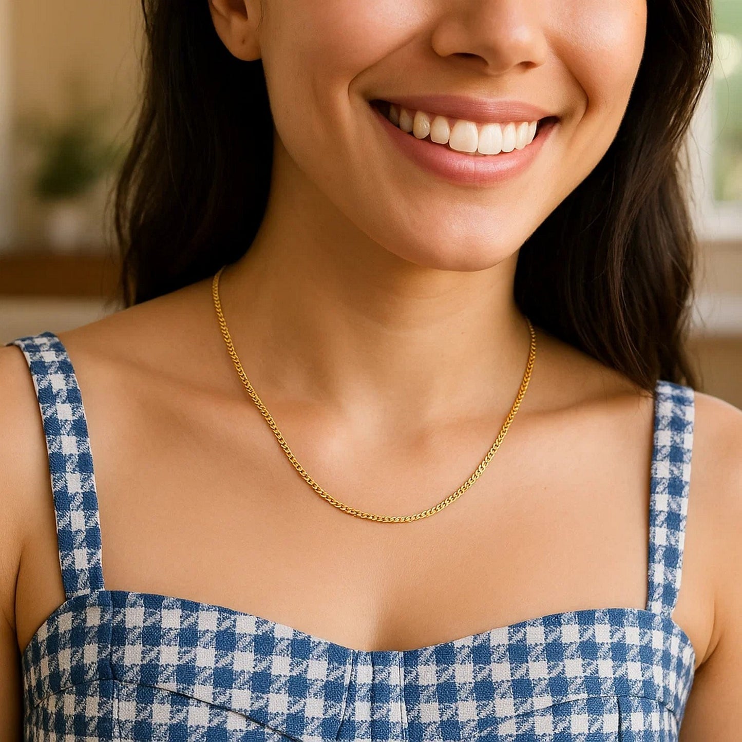 14k Yellow Gold Gourmette Chain (1.40 mm)