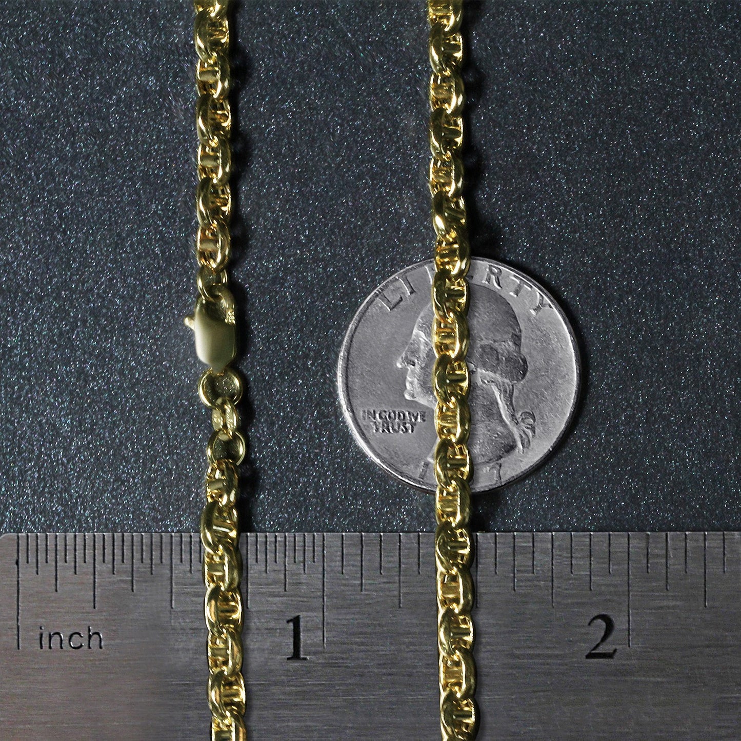 14k Yellow Gold Anchor Chain (4.50 mm)