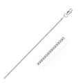 14K White Gold Franco Chain Necklace (1.20mm)