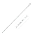 14K White Gold Solid Figaro Chain – 1.90mm, Solid Gold