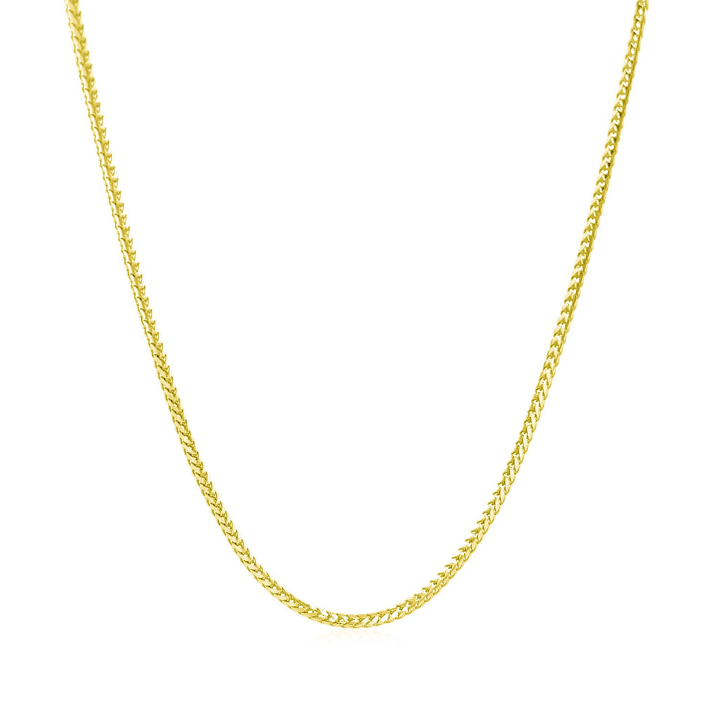14K Yellow Gold Franco Chain Necklace (1.20mm)