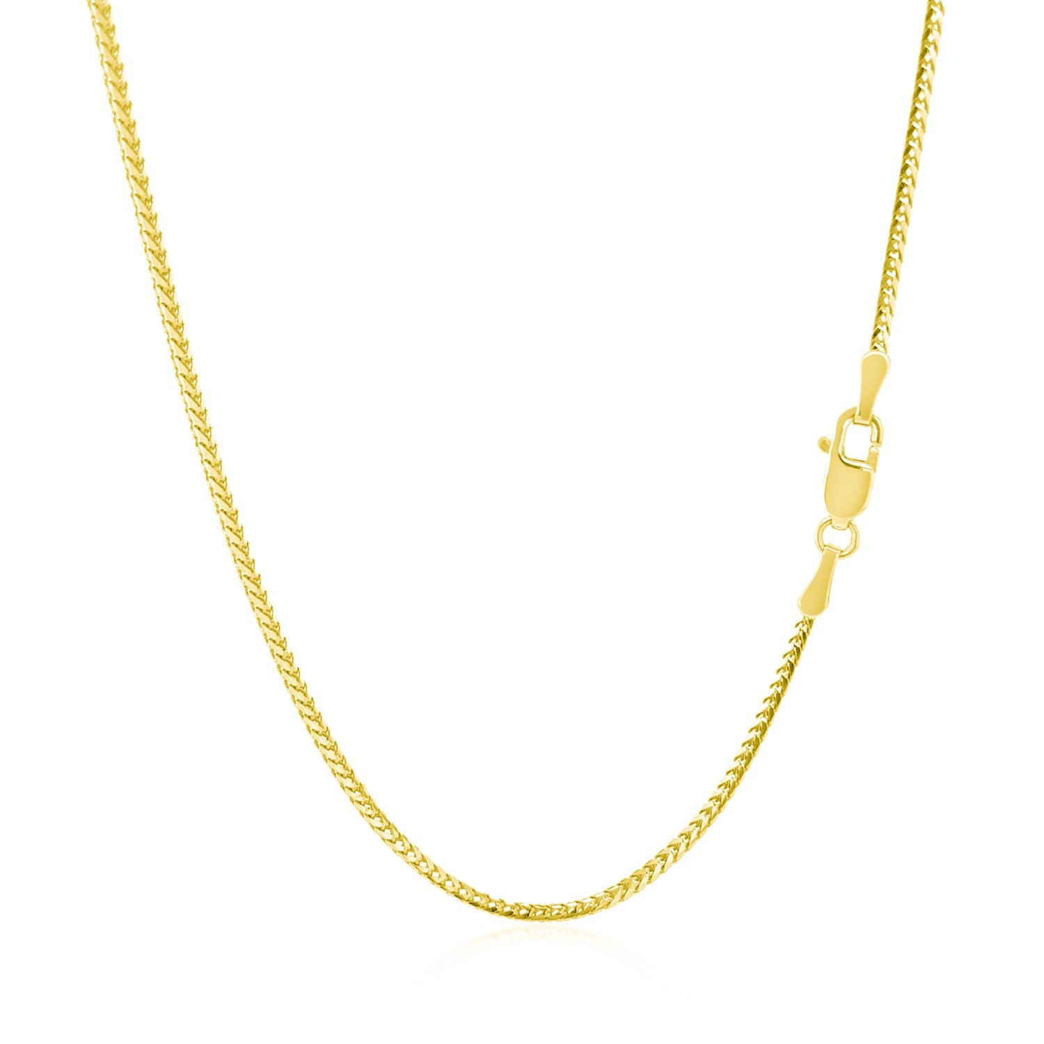 14K Yellow Gold Franco Chain Necklace (1.20mm)