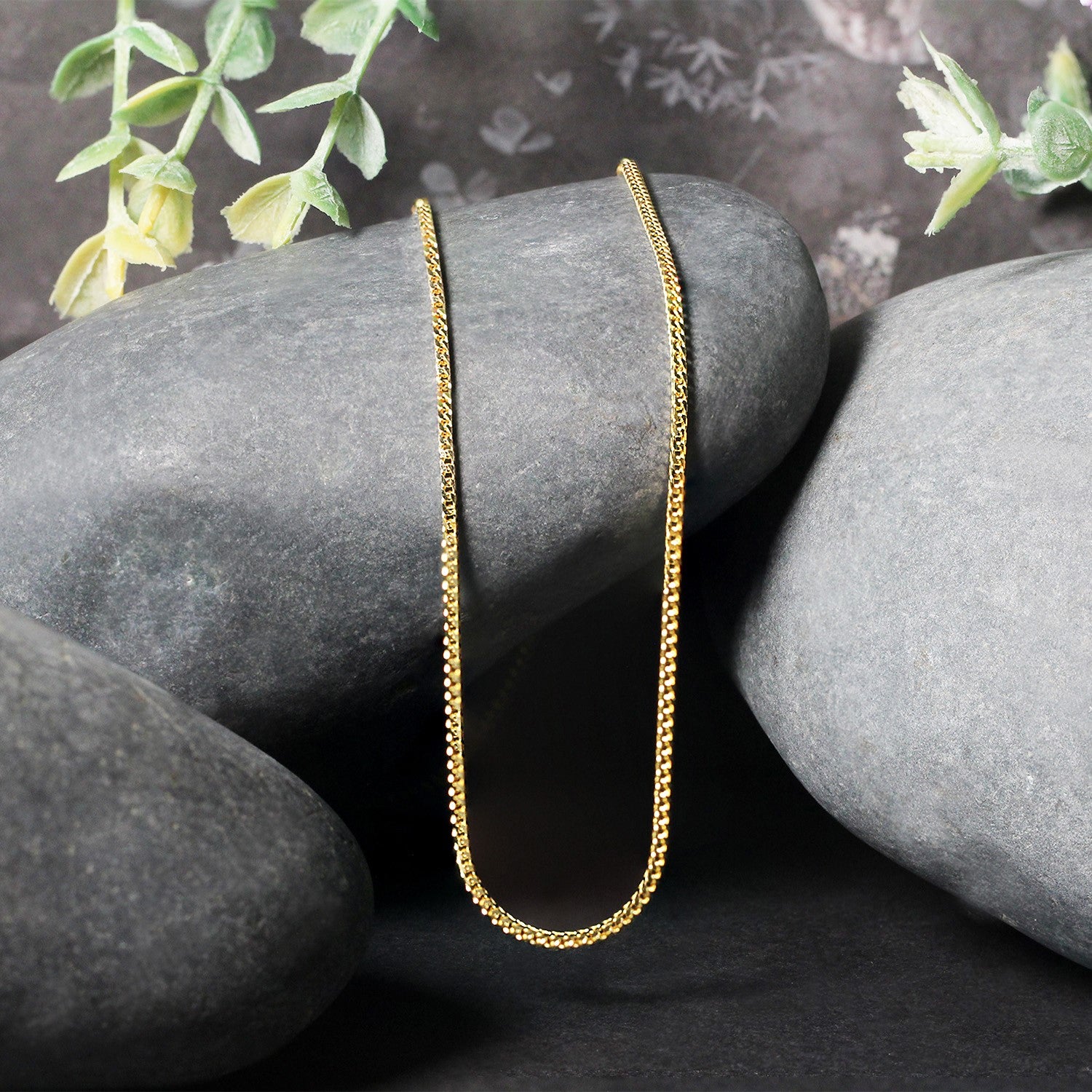 14K Yellow Gold Franco Chain Necklace (1.20mm)
