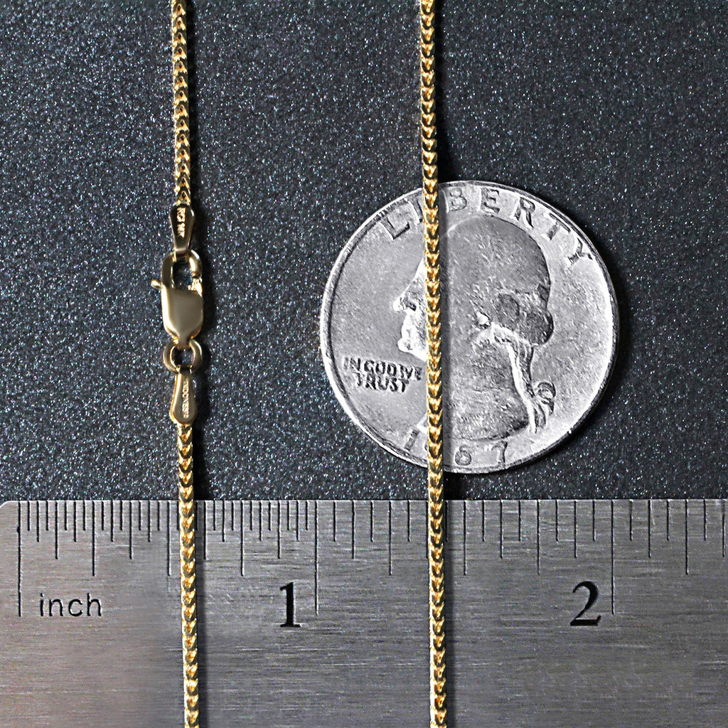 14K Yellow Gold Franco Chain Necklace (1.20mm)