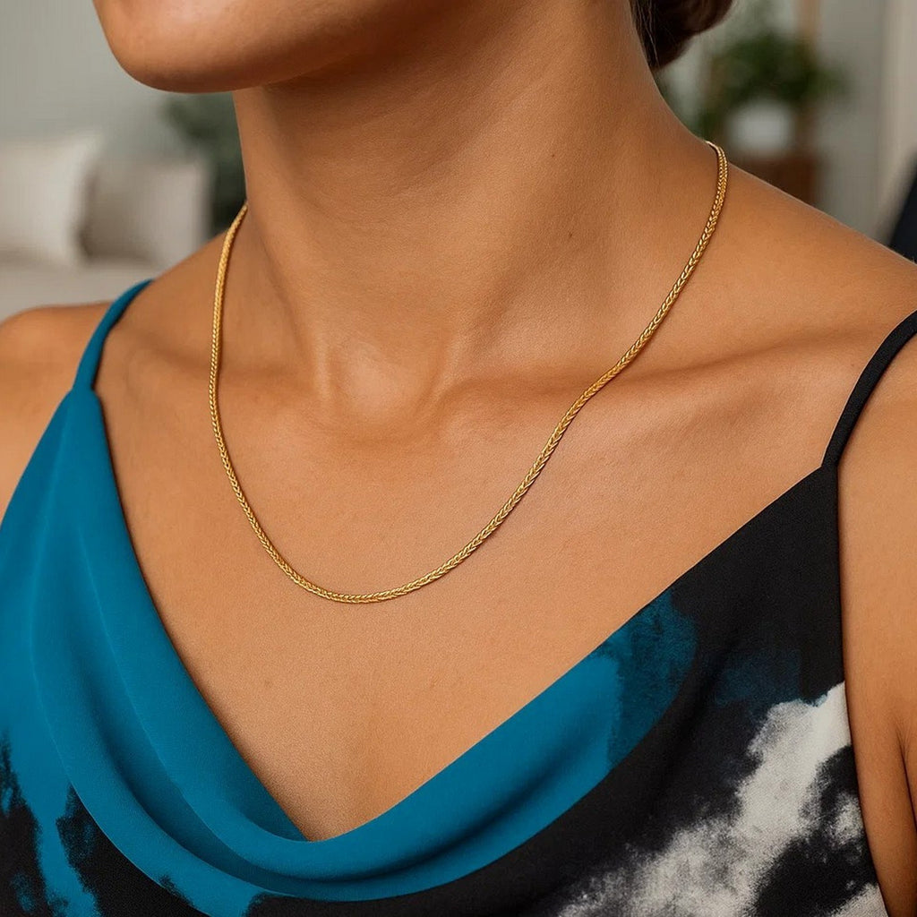 14K Yellow Gold Franco Chain Necklace (1.20mm)