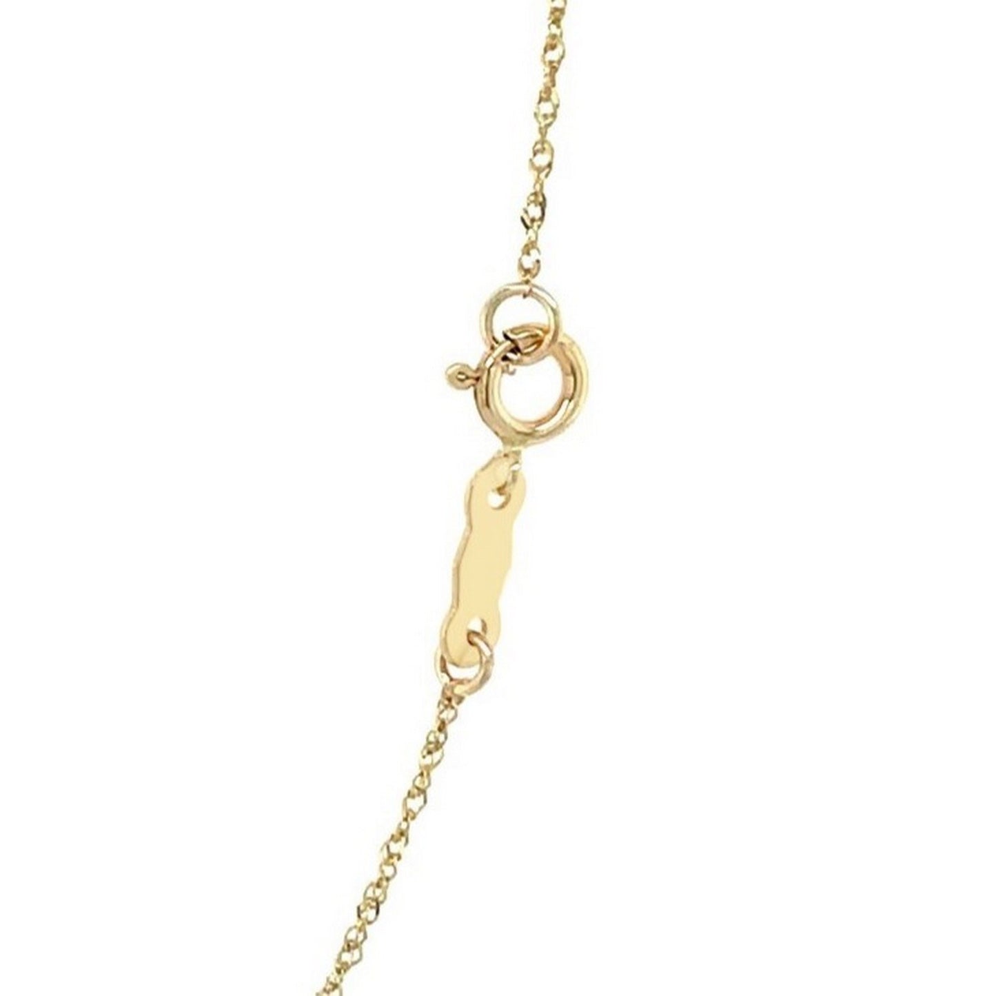 14K Yellow Gold Singapore Chain Necklace (0.81 mm)