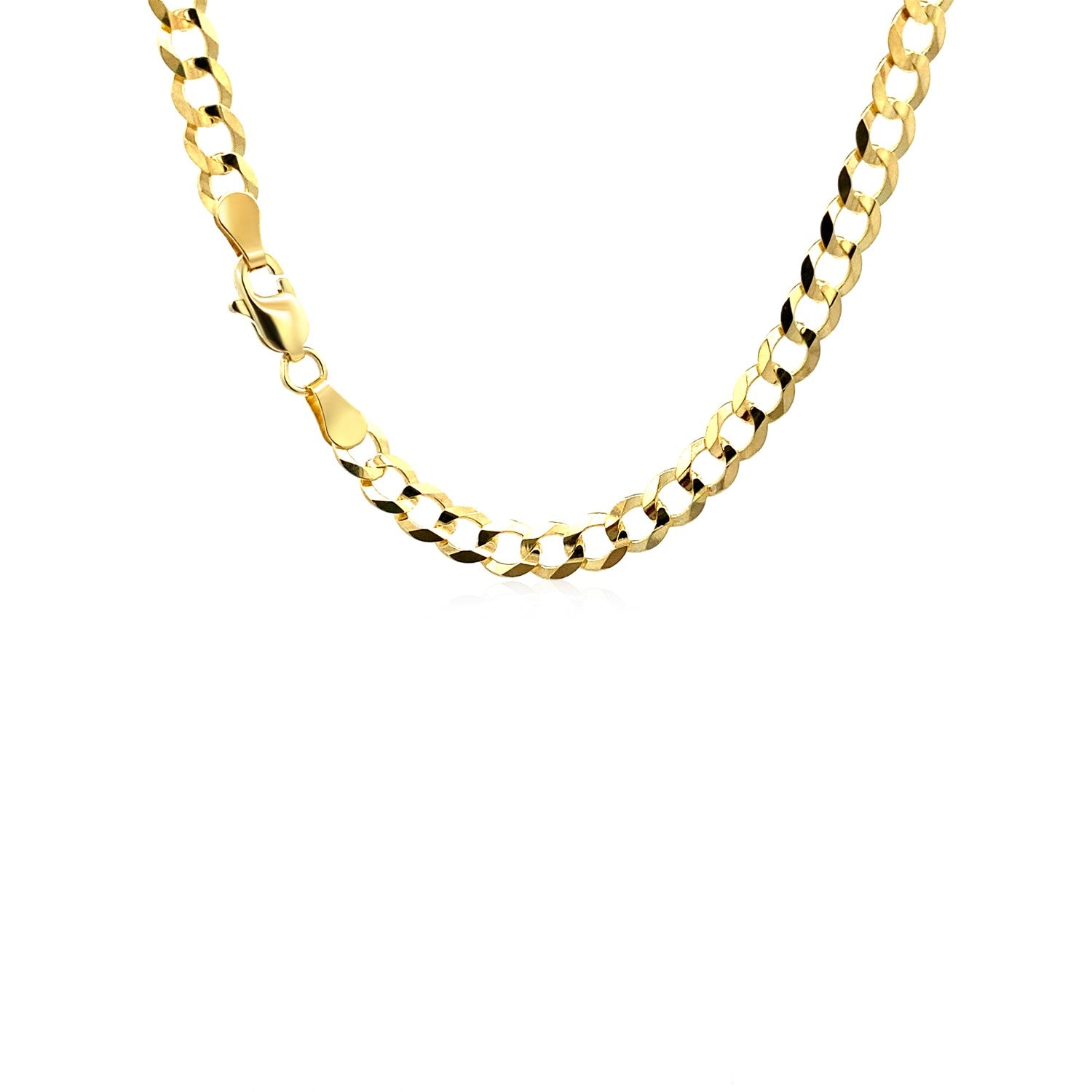 10k Yellow Gold Solid Curb Chain (4.70 mm)