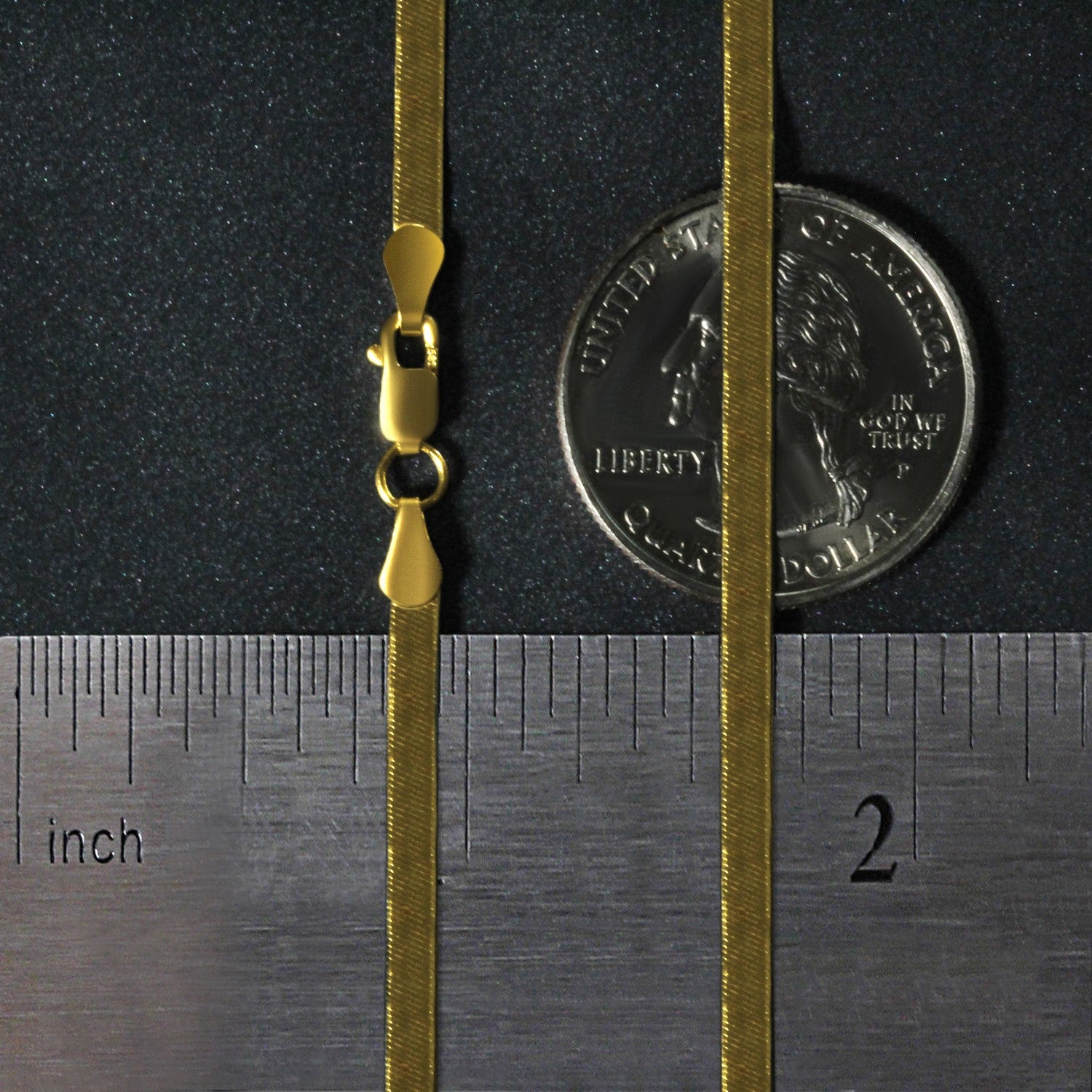 14K Yellow Gold Super Flex Herringbone Chain 2.80mm | Solid Gold