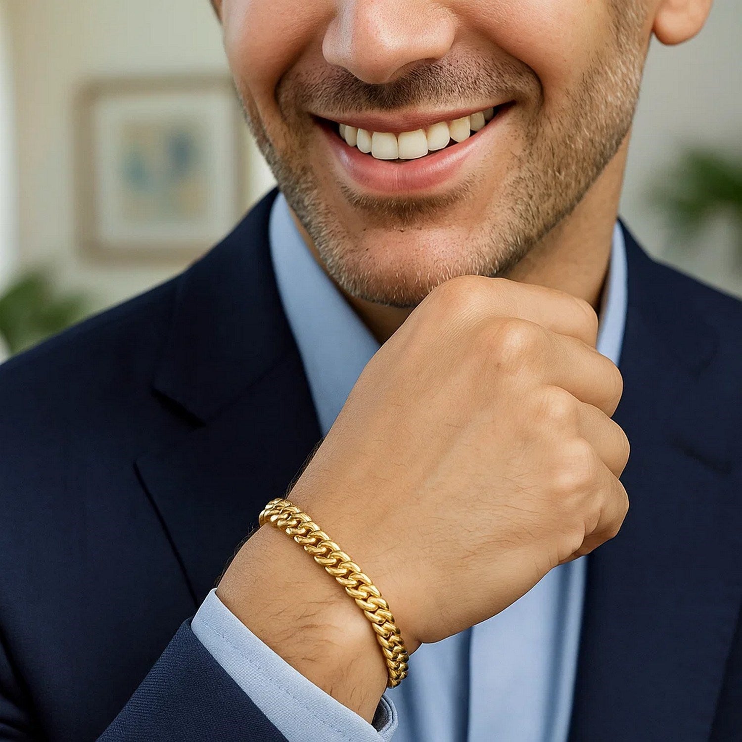 10K Yellow Gold Classic Miami Cuban Solid Bracelet (6.10mm) – True Pure Gold