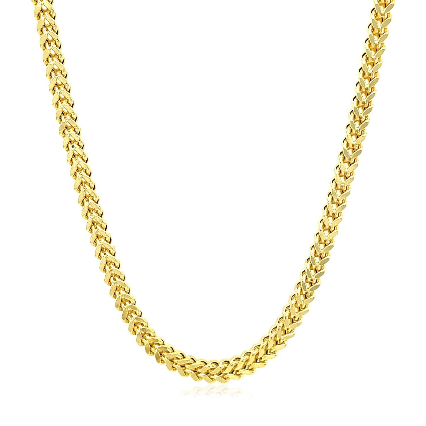 14K Yellow Gold Square Franco Chain (5.30 mm)