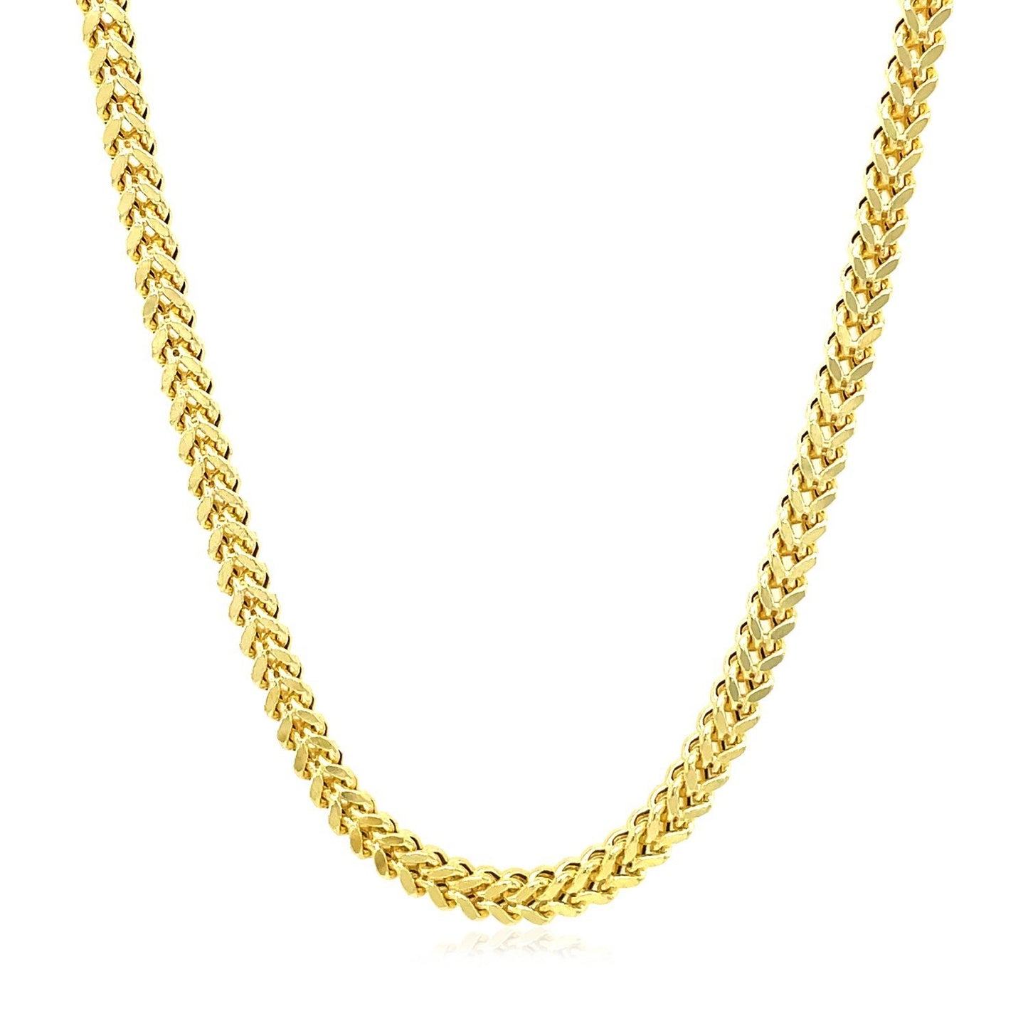 14k Yellow Gold Square Franco Chain (4.40 mm)