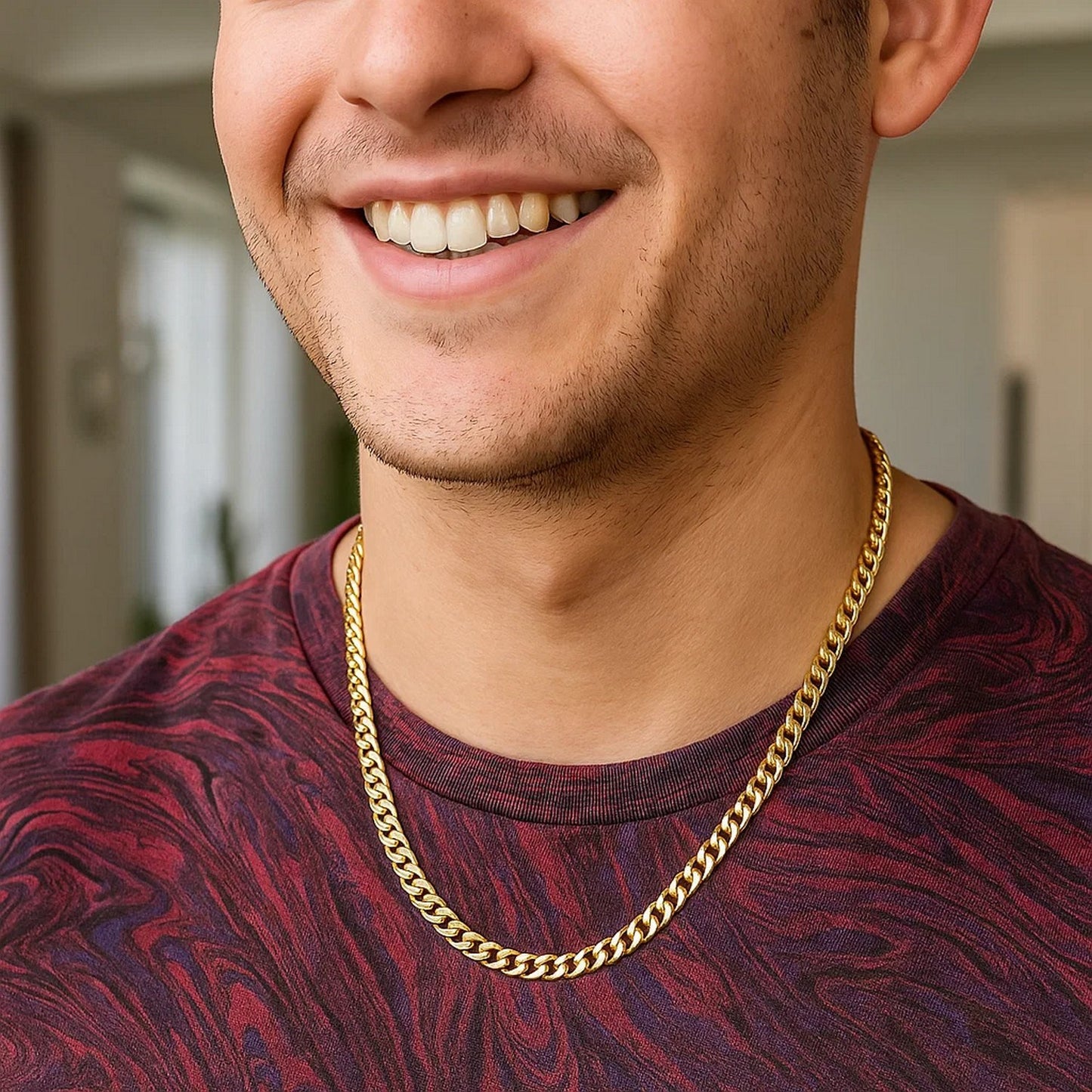 14K Yellow Gold Solid Miami Cuban Chain Necklace (5.00mm) – True Pure Gold