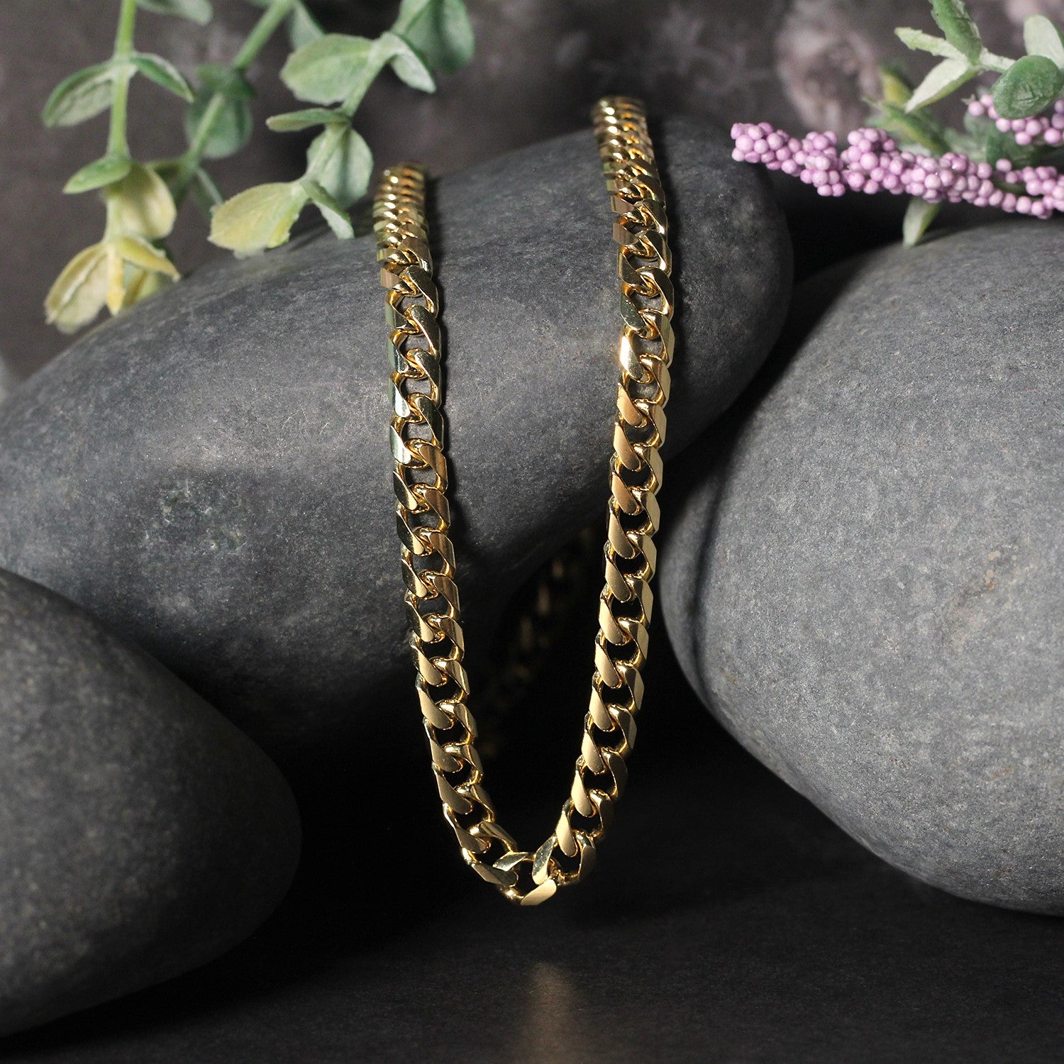 14K Yellow Gold Solid Miami Cuban Chain Necklace (5.00mm) – True Pure Gold