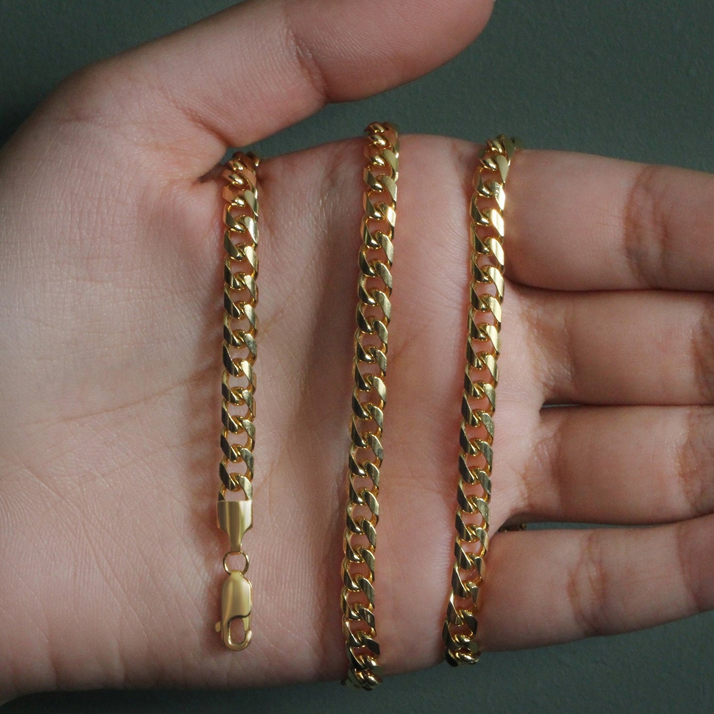 14K Yellow Gold Solid Miami Cuban Chain Necklace (5.00mm) – True Pure Gold