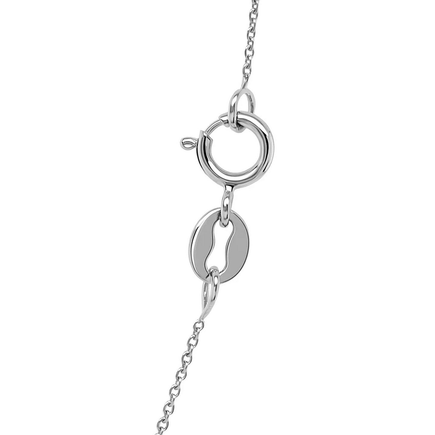 14K White Gold Cable Link Chain Necklace (0.50 mm) – 16", 18", 20"