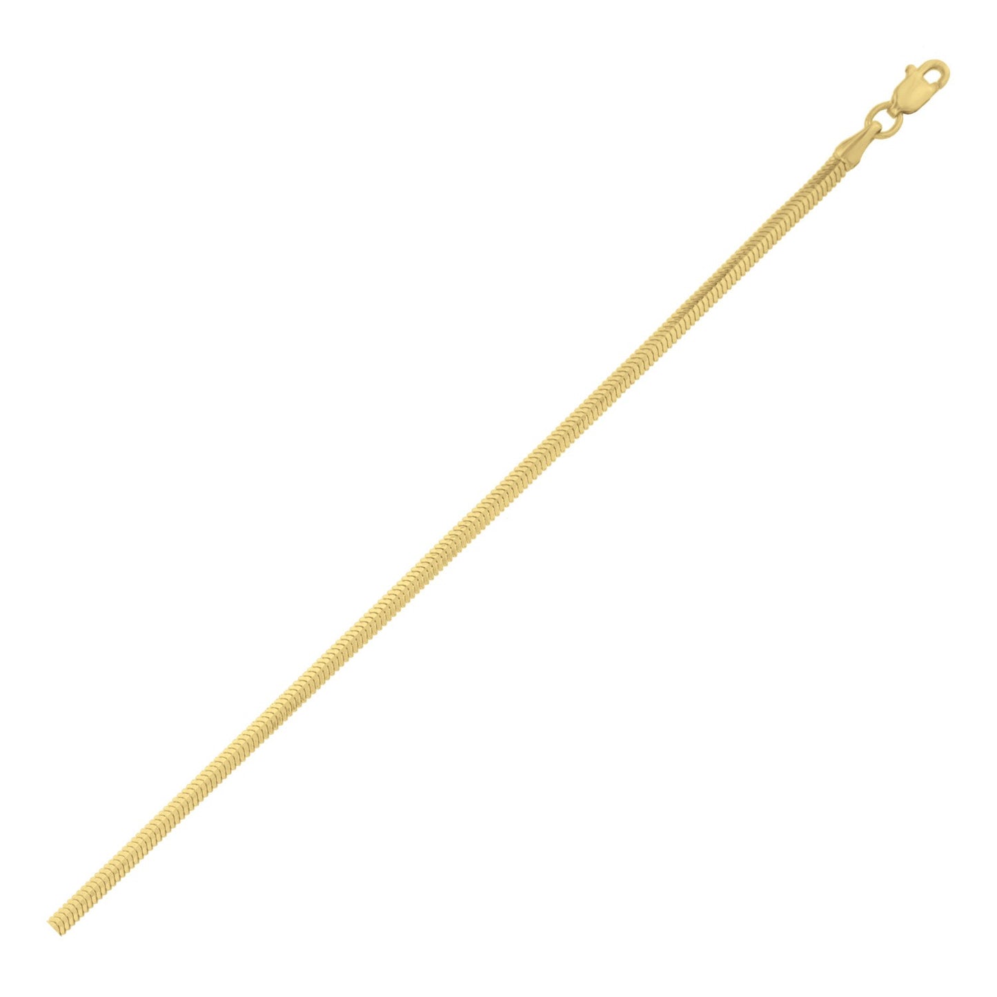 14K Yellow Gold Oval Snake Chain (2.60 mm)