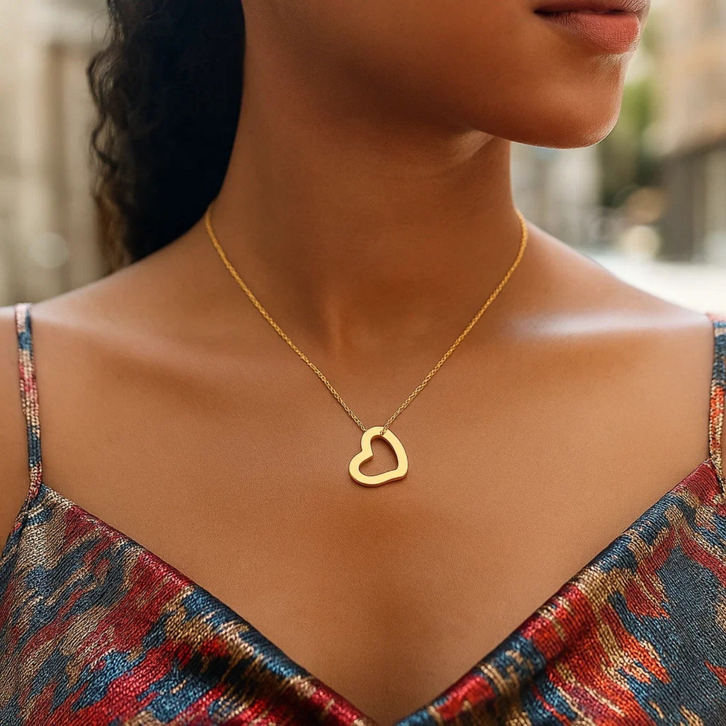 14k Yellow Gold Heart Pendant