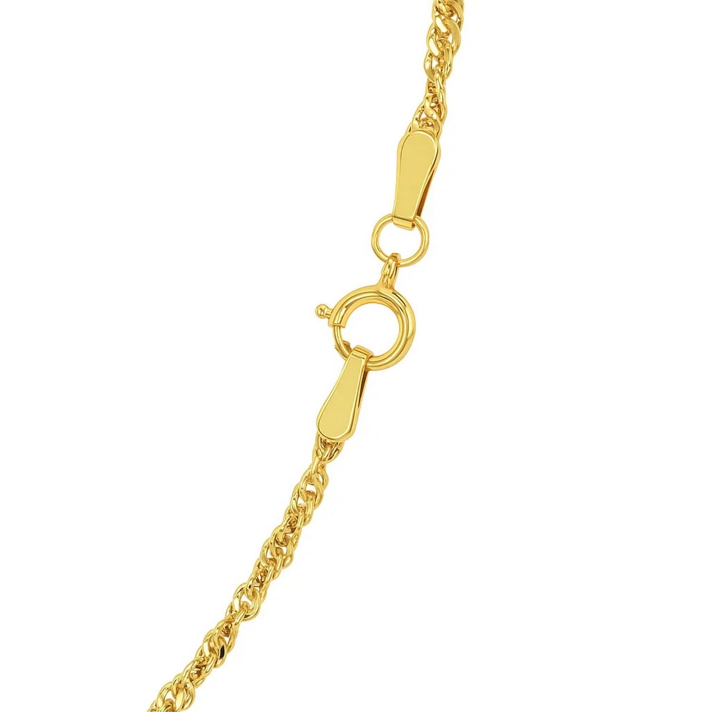 14K Yellow Gold Singapore Chain Necklace (1.80 mm)