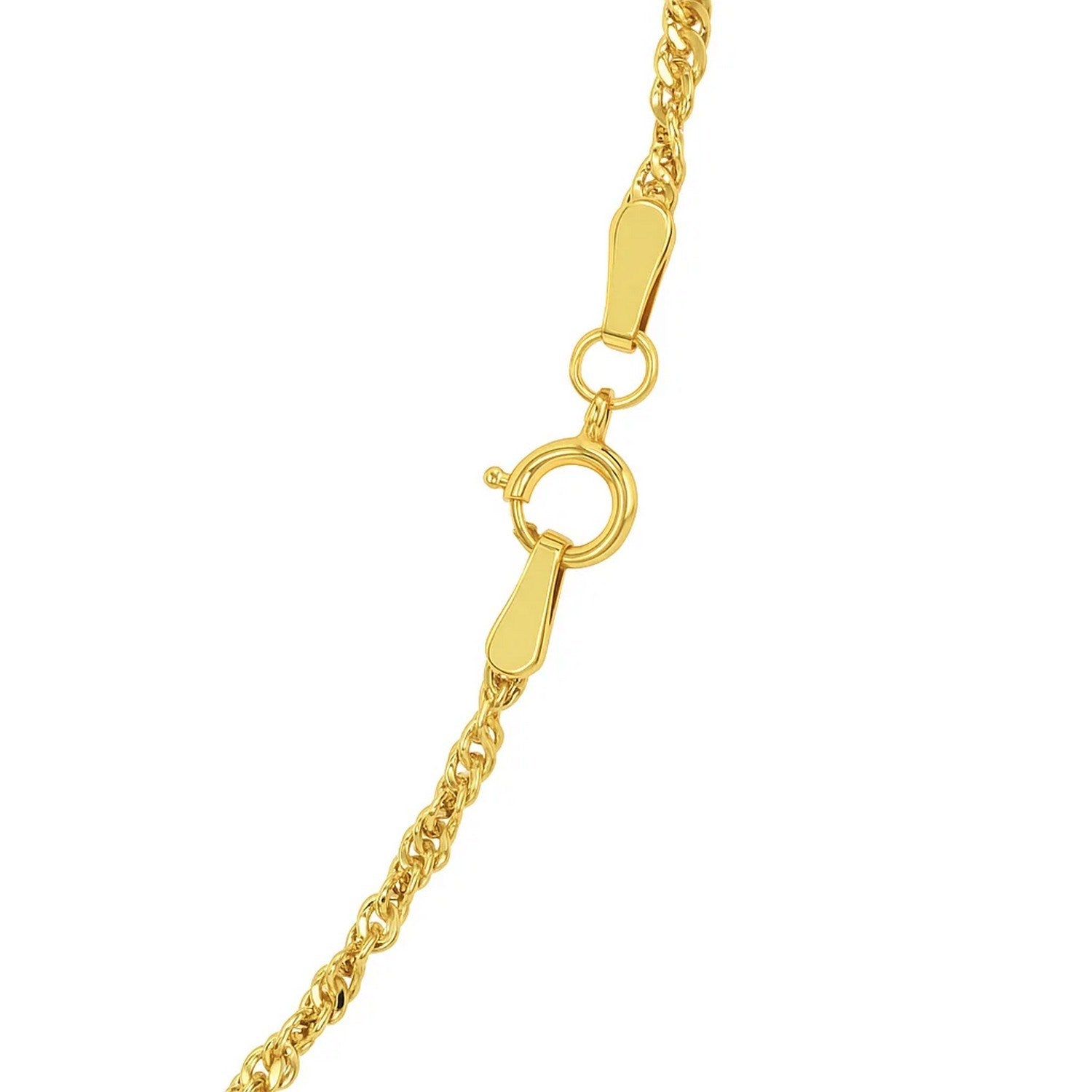 14K Yellow Gold Singapore Chain Necklace (1.80 mm)