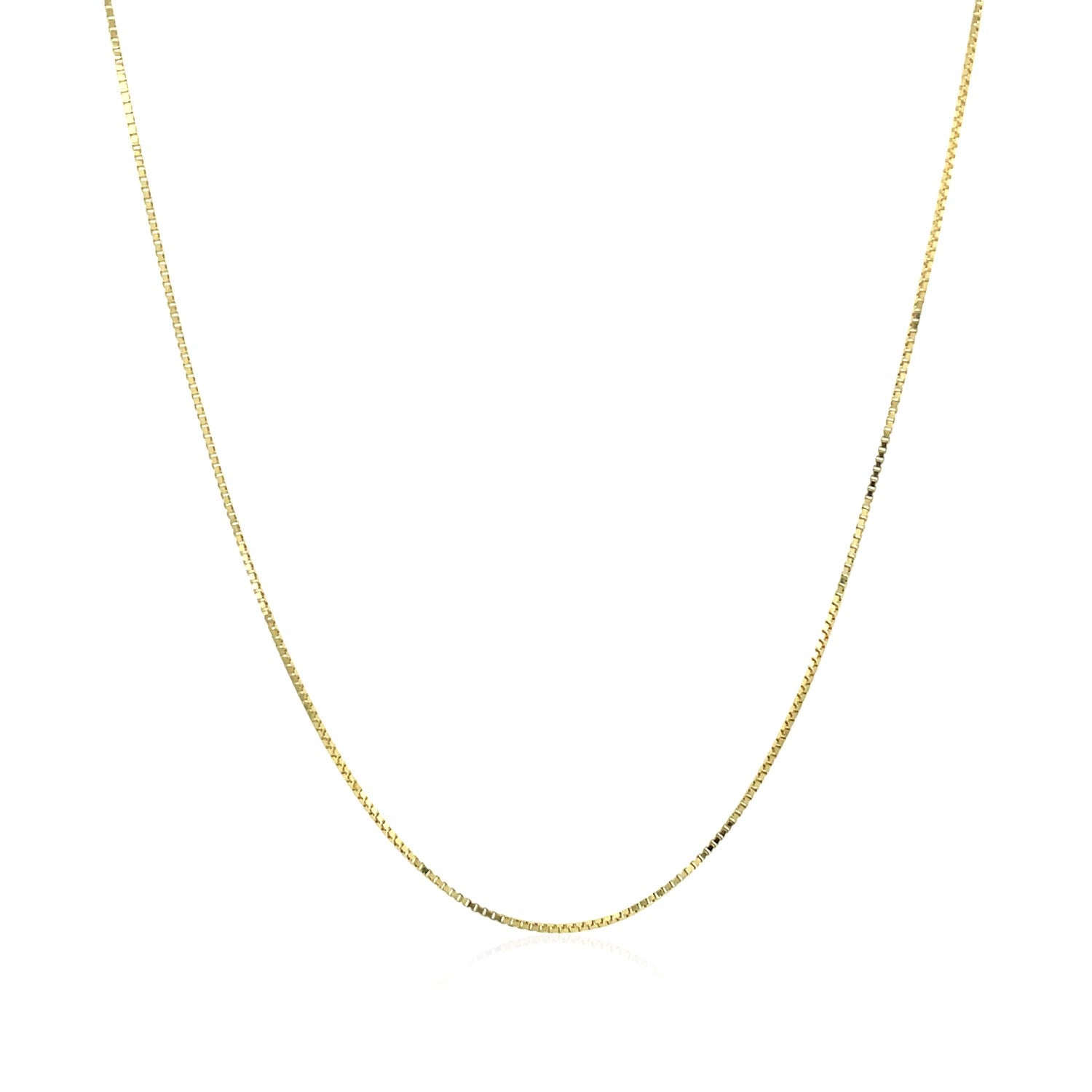 10K Yellow Gold Classic Box Chain Necklace (0.60mm) – True Pure Gold