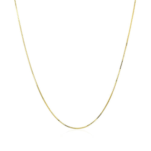 10K Yellow Gold Classic Box Chain Necklace (0.60mm) – True Pure Gold